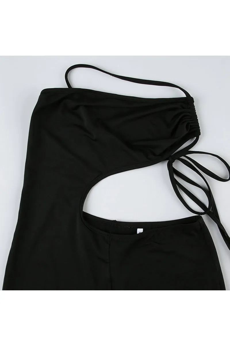 JQ3294 Backless Bootcut Jumpsuits