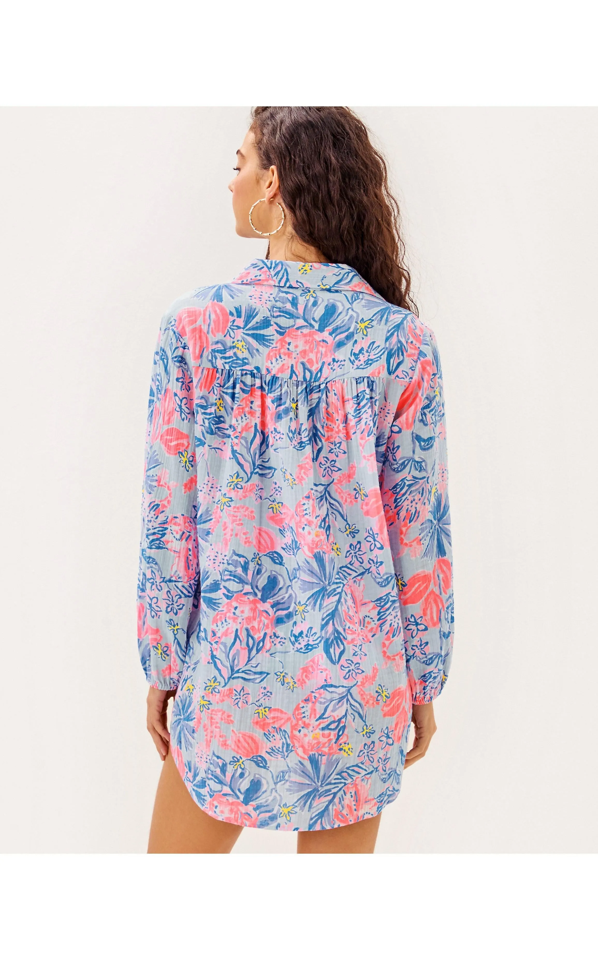 Kique Long Sleeve Cover-Up