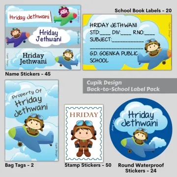 Lil Pilot - Back To School Label Pack