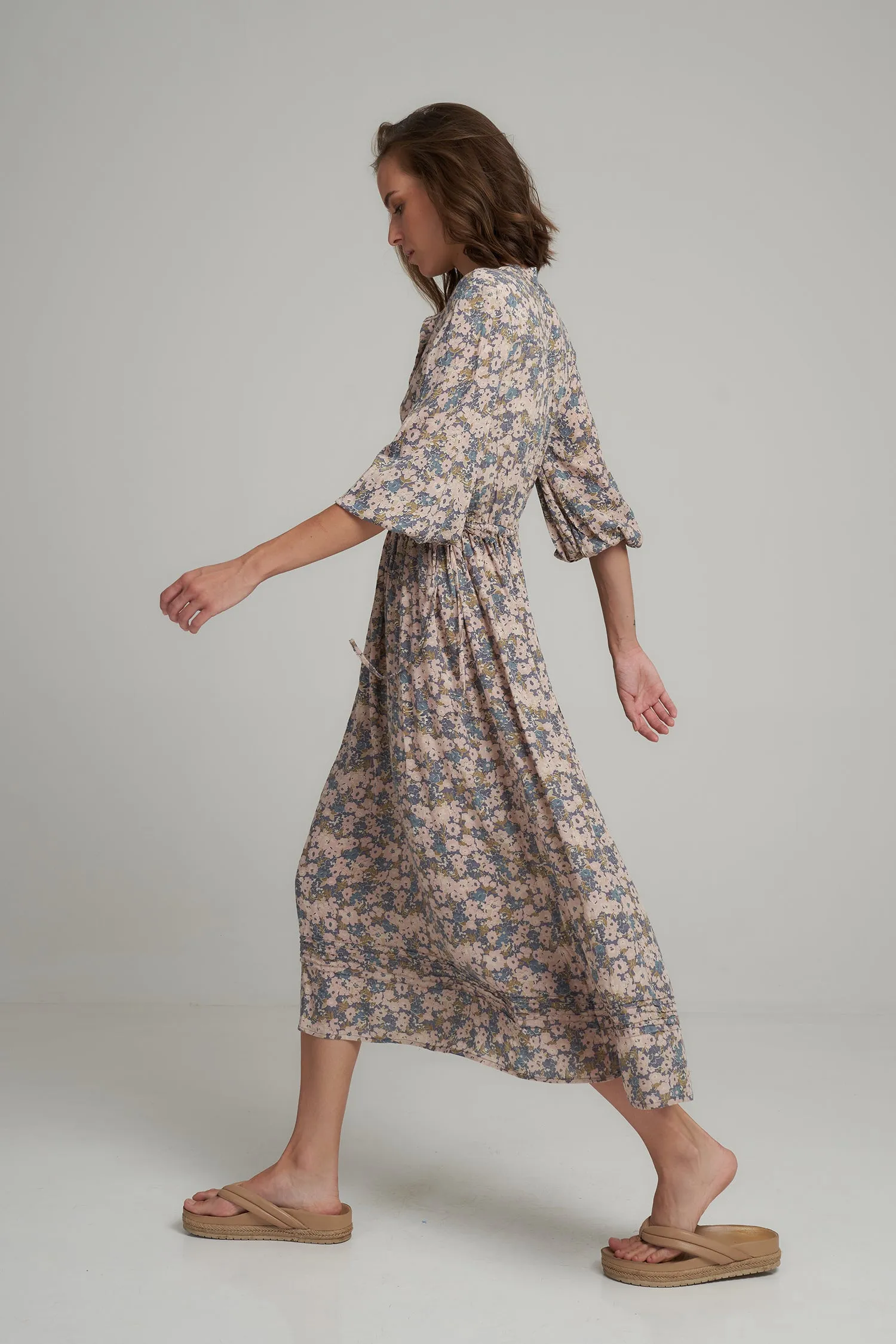 Lilya - Agatha Dress - Floral Blue