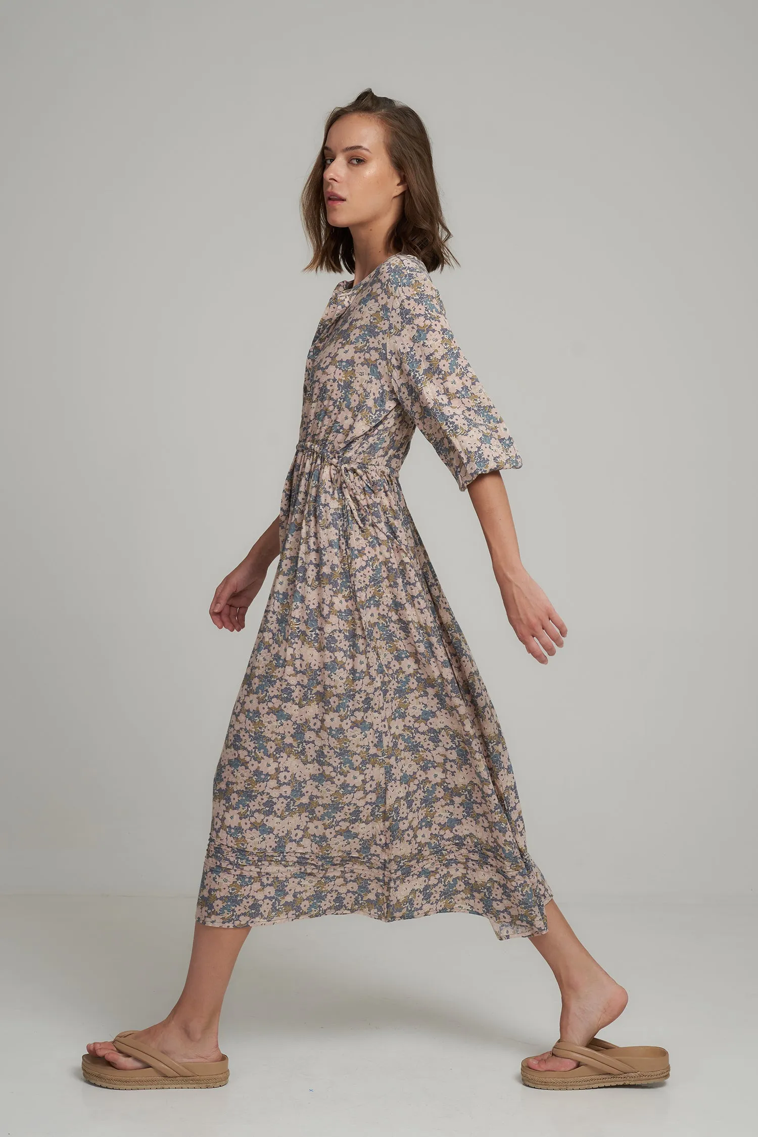 Lilya - Agatha Dress - Floral Blue