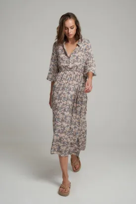 Lilya - Agatha Dress - Floral Blue