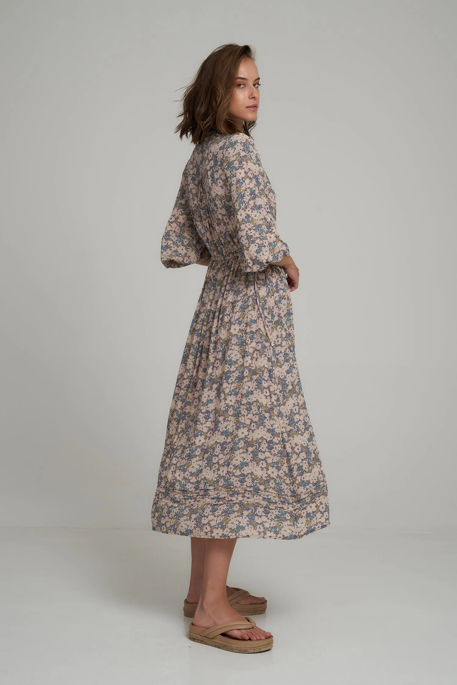 Lilya - Agatha Dress - Floral Blue