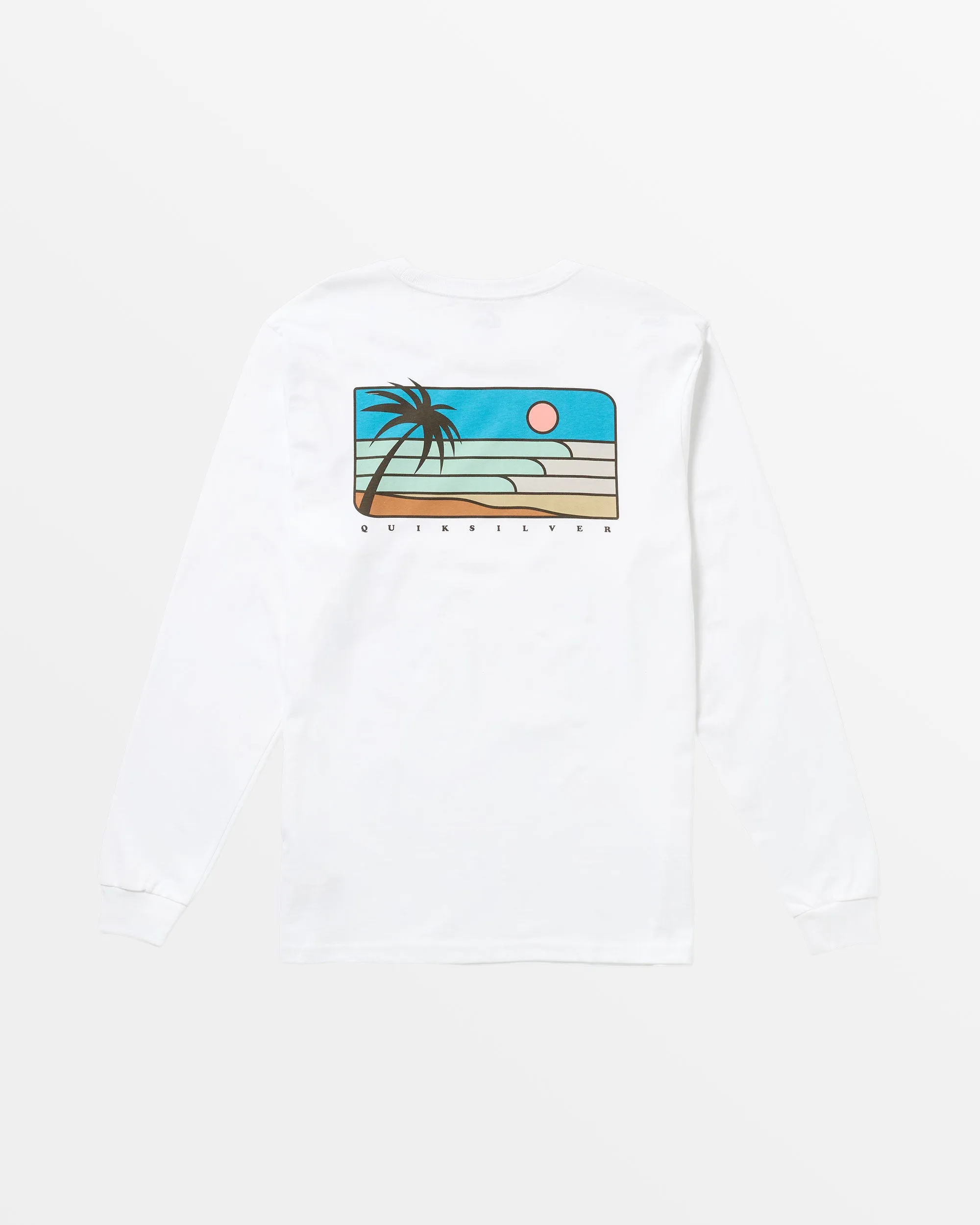Line Up Long Sleeve T-Shirt - White