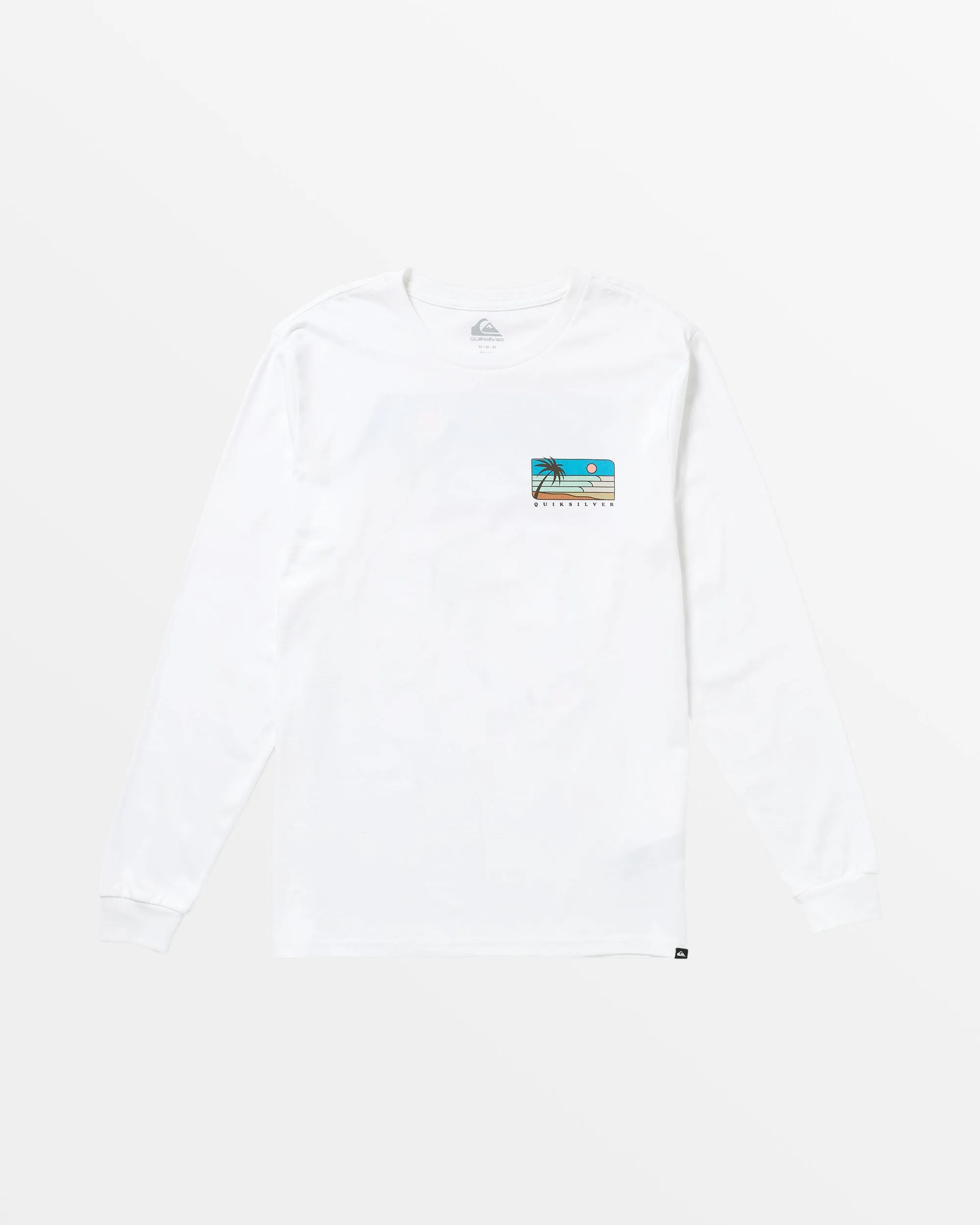 Line Up Long Sleeve T-Shirt - White