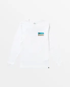 Line Up Long Sleeve T-Shirt - White