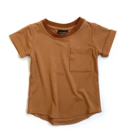 Little Bipsy - Basic Pocket Tee in Rust