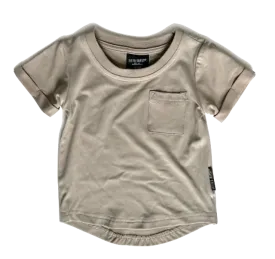 Little Bipsy - Basic Pocket Tee in Sand