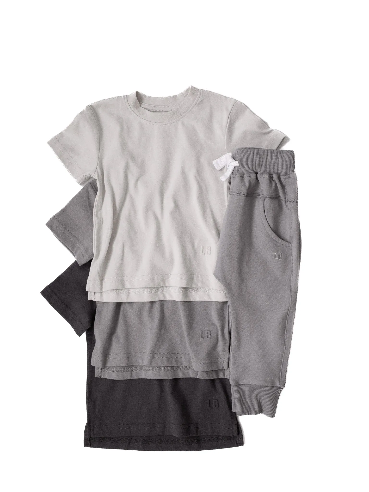 Little Bipsy - Elevated Tees 3-Pack in Greys (4/5)