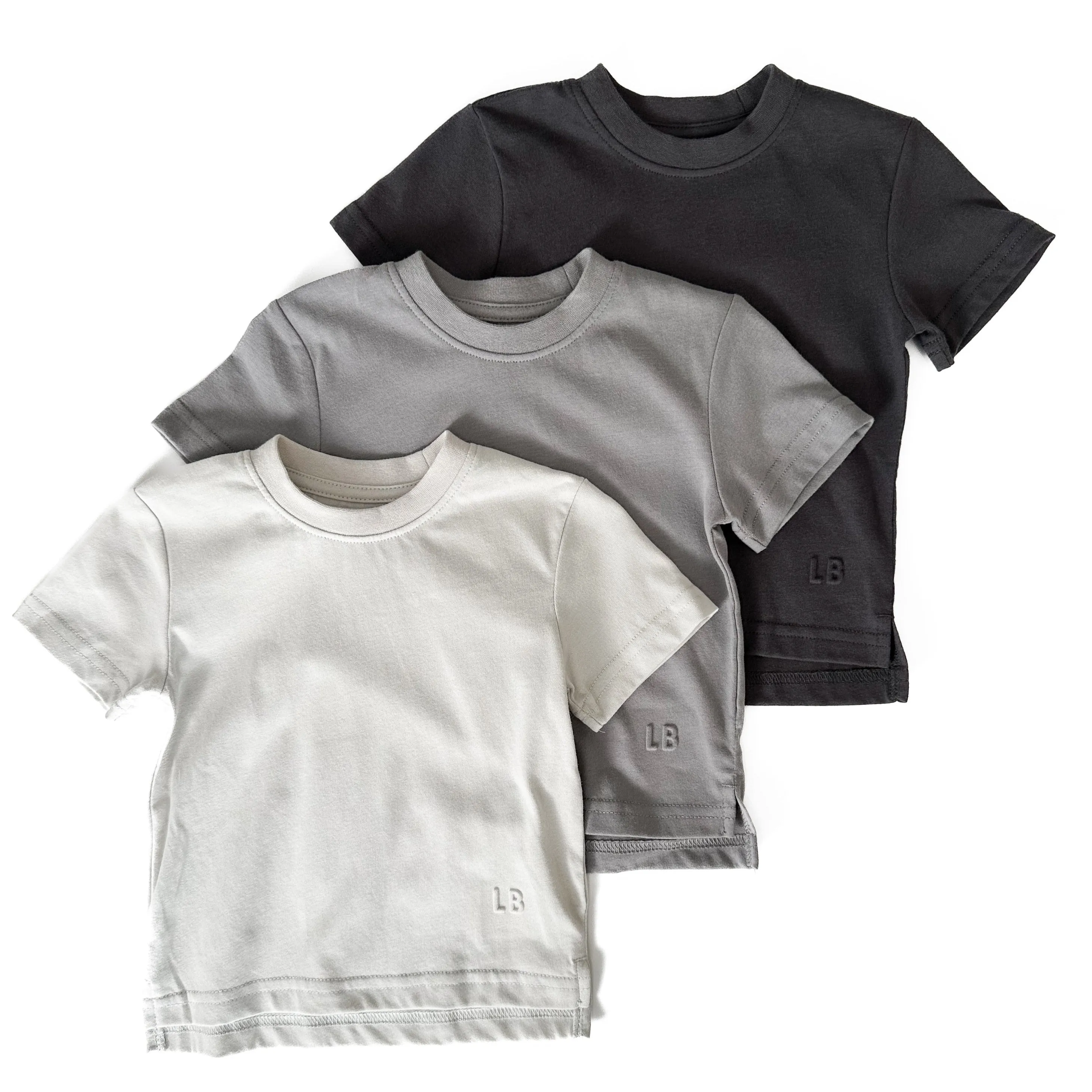 Little Bipsy - Elevated Tees 3-Pack in Greys (4/5)