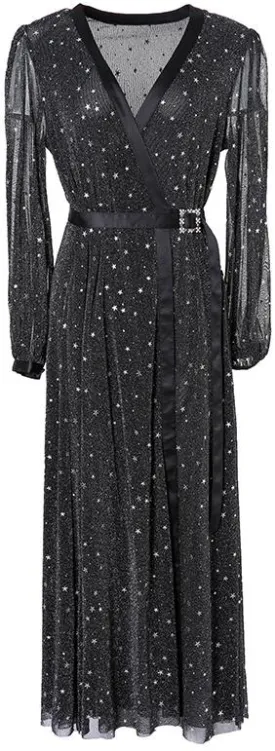 Long Glitter Star Dress