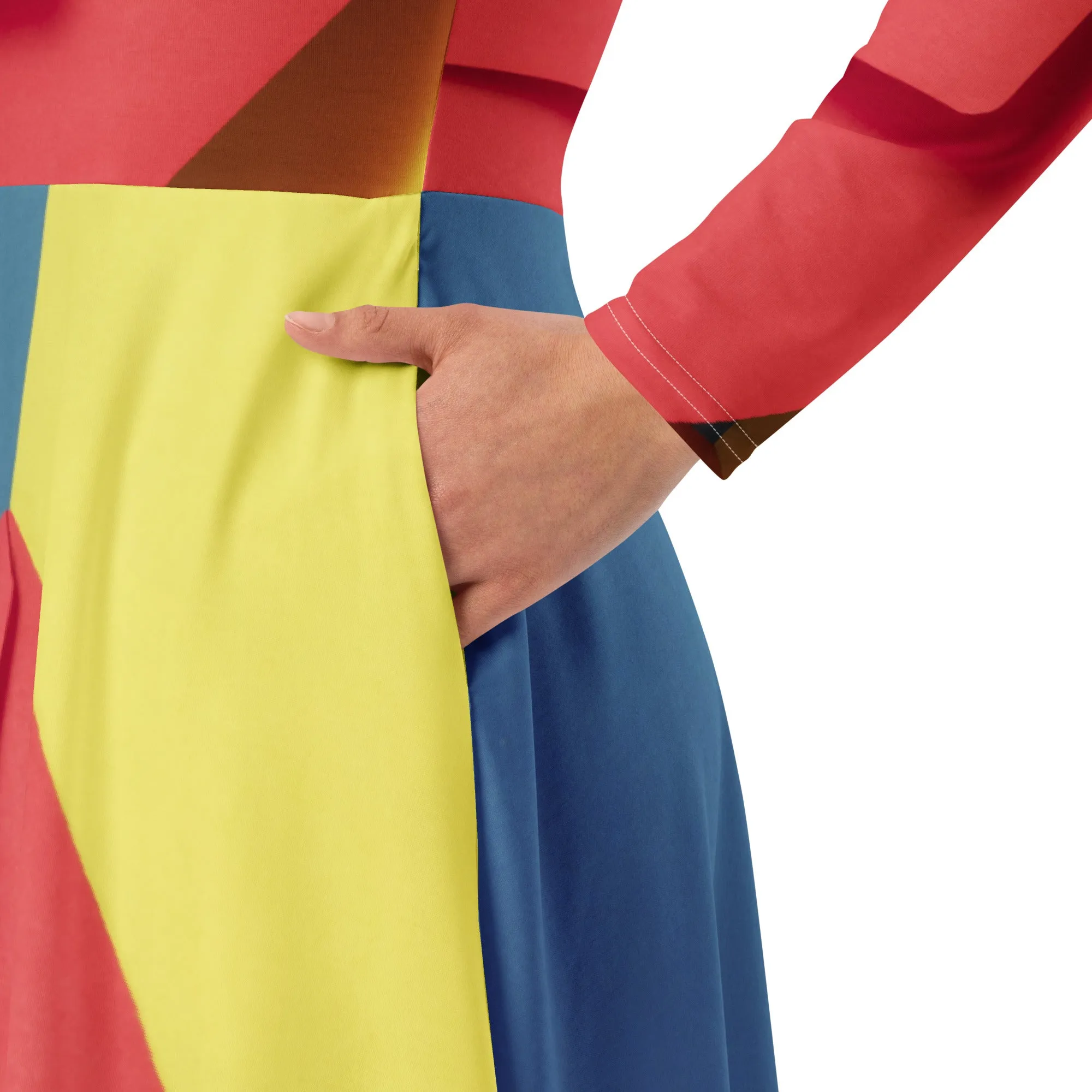 Long Sleeve Midi Dress (Glamourange Premium Long Sleeve Midi Dresses - Design 0017)