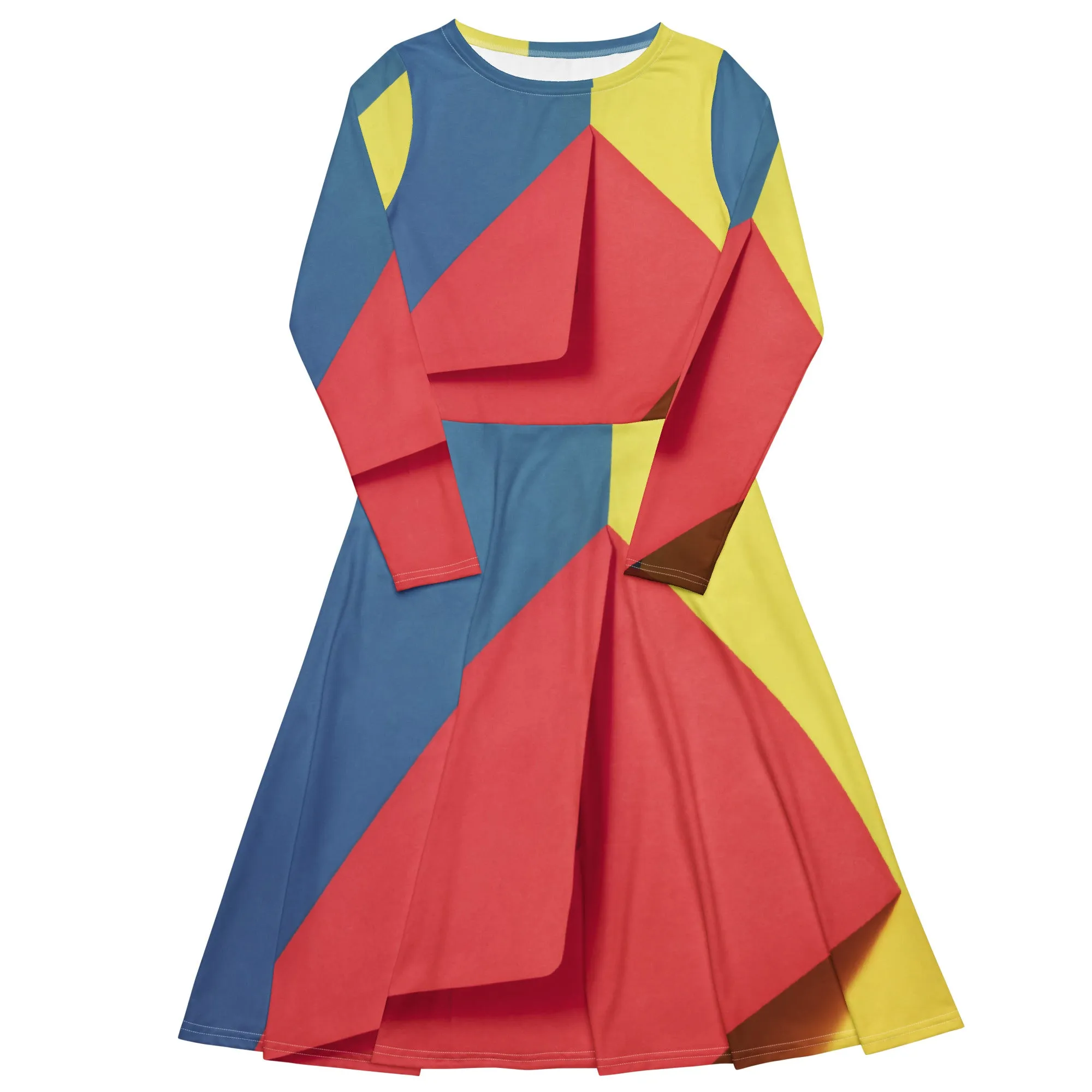 Long Sleeve Midi Dress (Glamourange Premium Long Sleeve Midi Dresses - Design 0017)