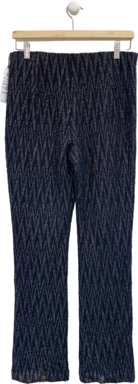 Marccain Black/White Jacquard Trousers UK 12