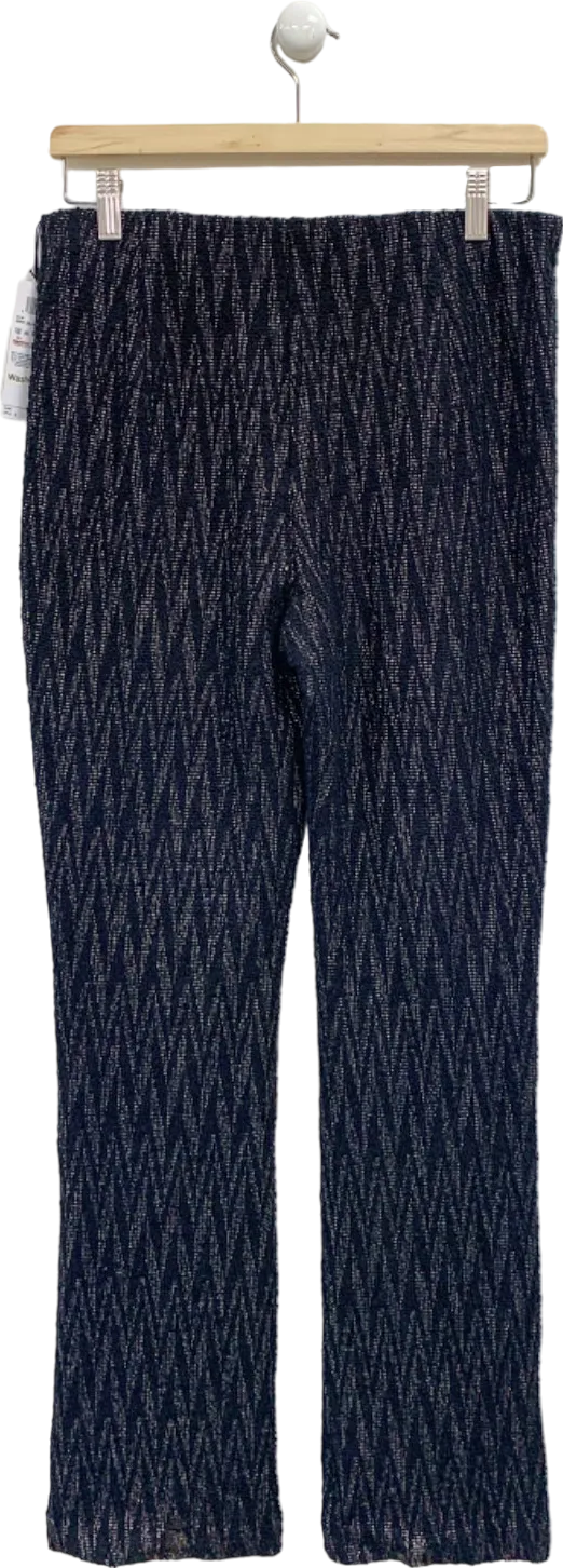 Marccain Black/White Jacquard Trousers UK 12