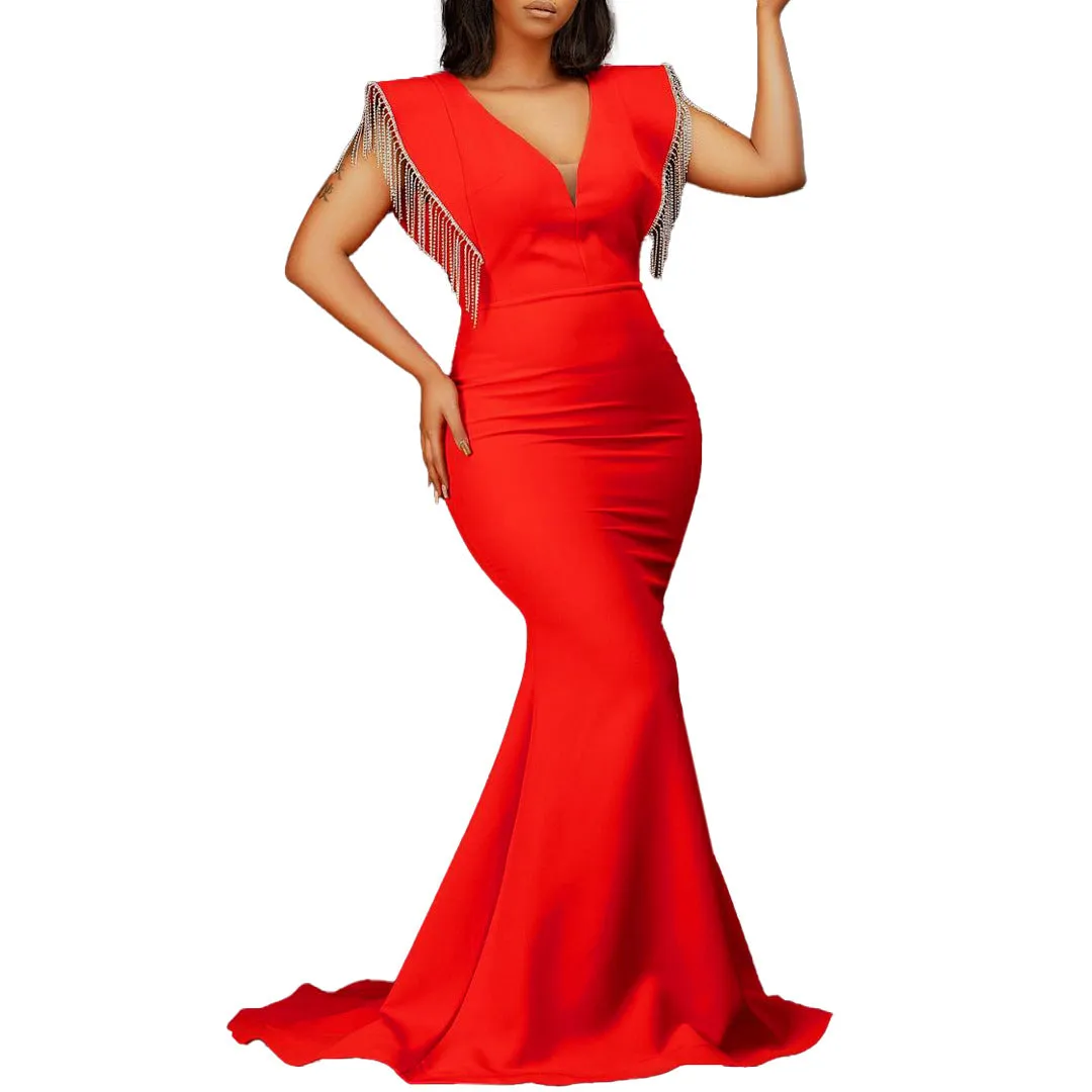 MB FASHION STARRY TULLE PUFFY PROM DRESS MB8500 PRE-ORDER