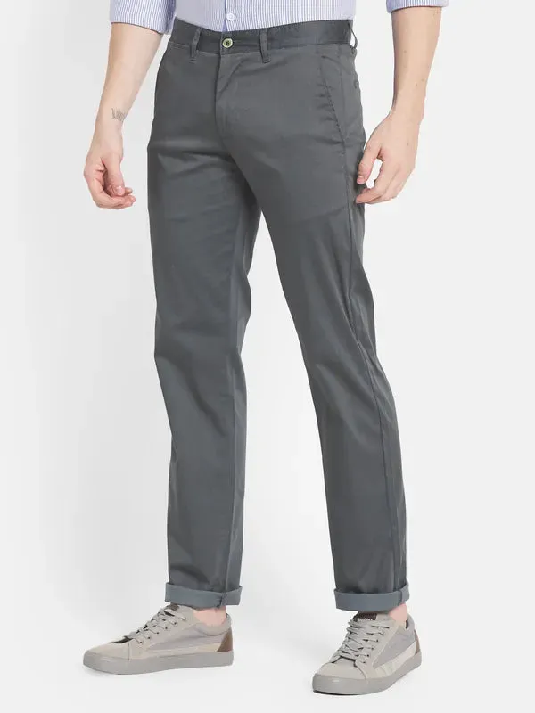 Men Grey Casual Trouser