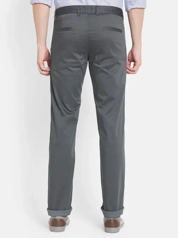 Men Grey Casual Trouser