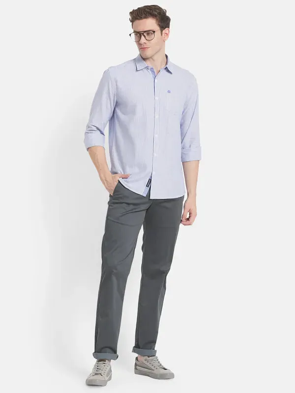 Men Grey Casual Trouser