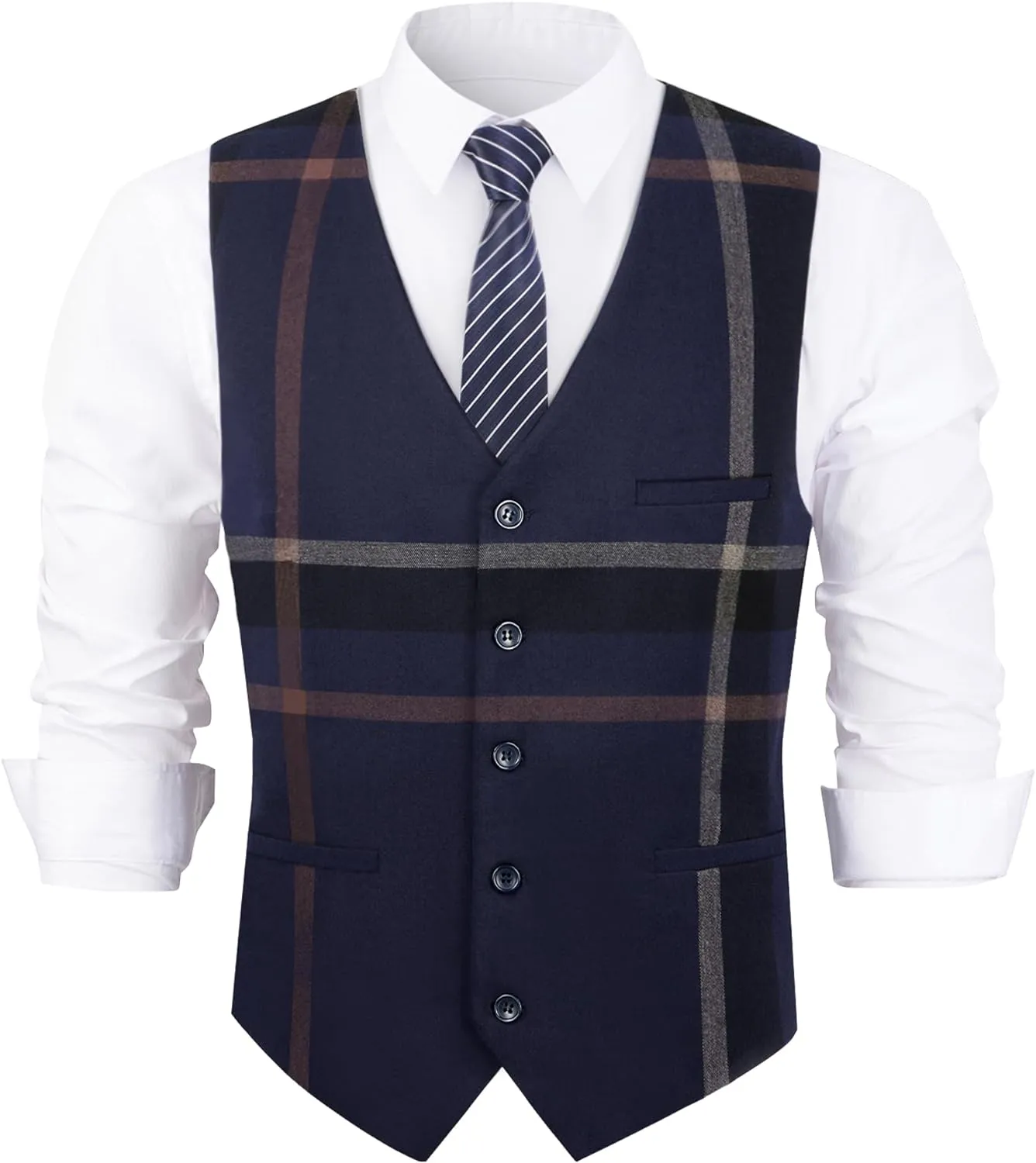 Men’s 3-Piece Plaid Suit