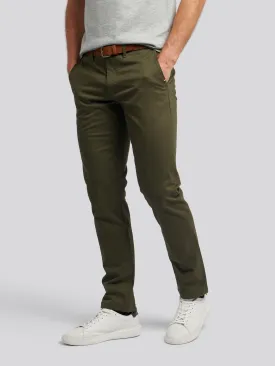 Mens Classic Chinos in Forest Night