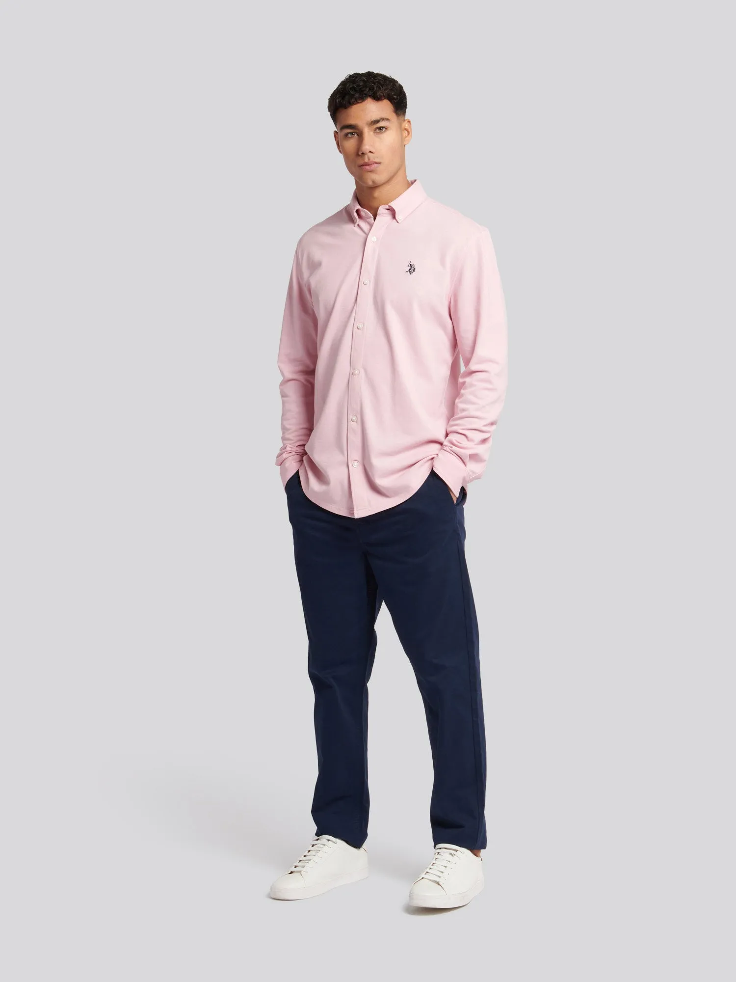 Mens Classic Combat Trousers in Navy Blue