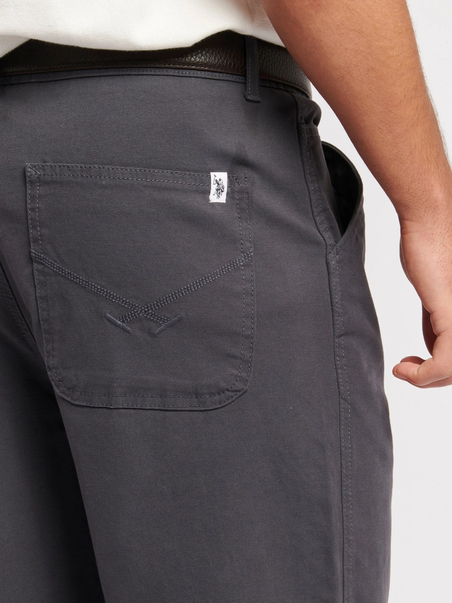 Mens Worker Trousers in Ebony