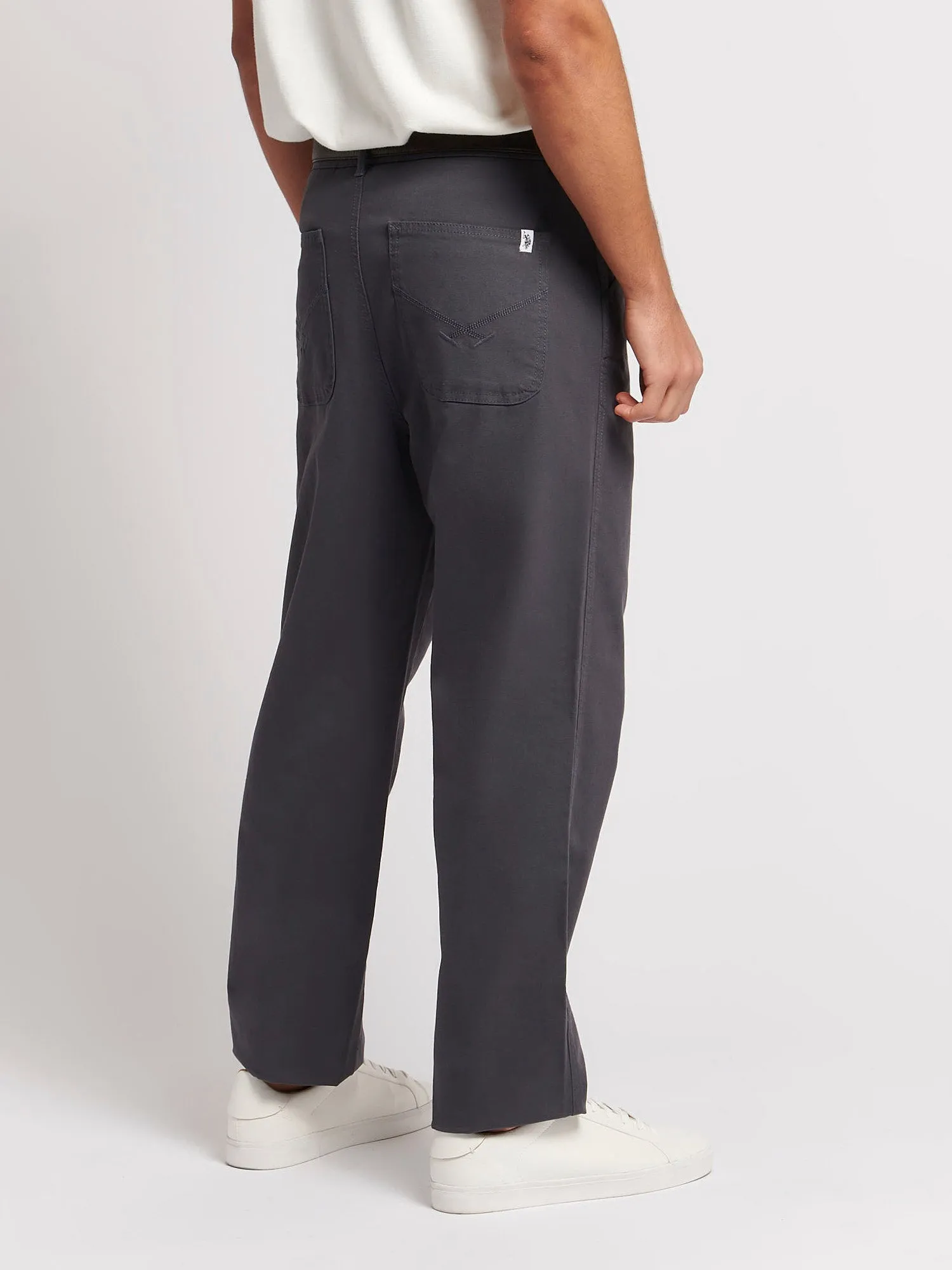 Mens Worker Trousers in Ebony