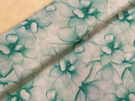 Mint Magnolias Viscose