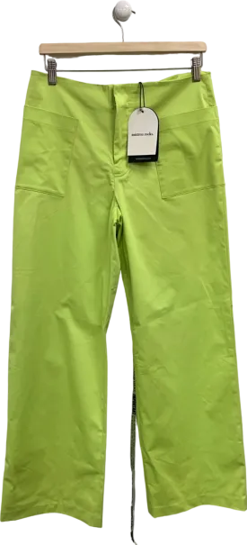 Mistress Rocks Lime Leaf Relaxed Fit Trousers UK M