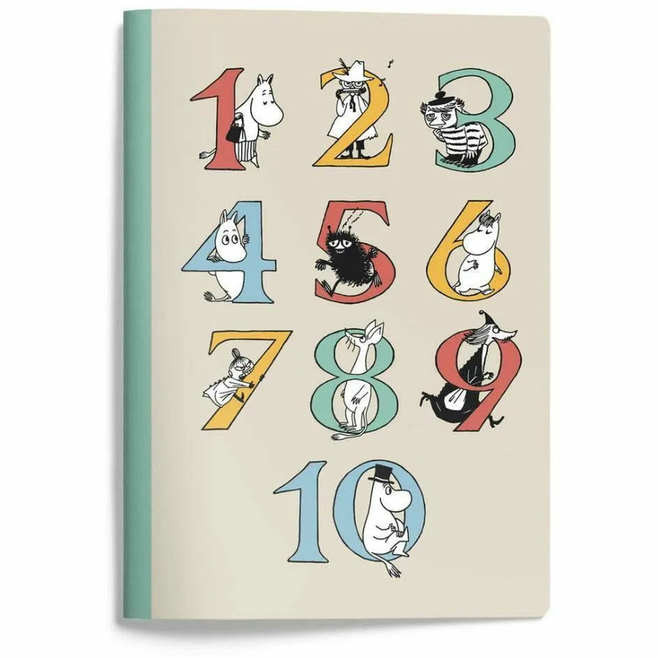 Moomin Numbers A5 Notebook - Putinki
