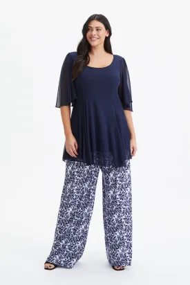 Navy Scoop Neck Tunic