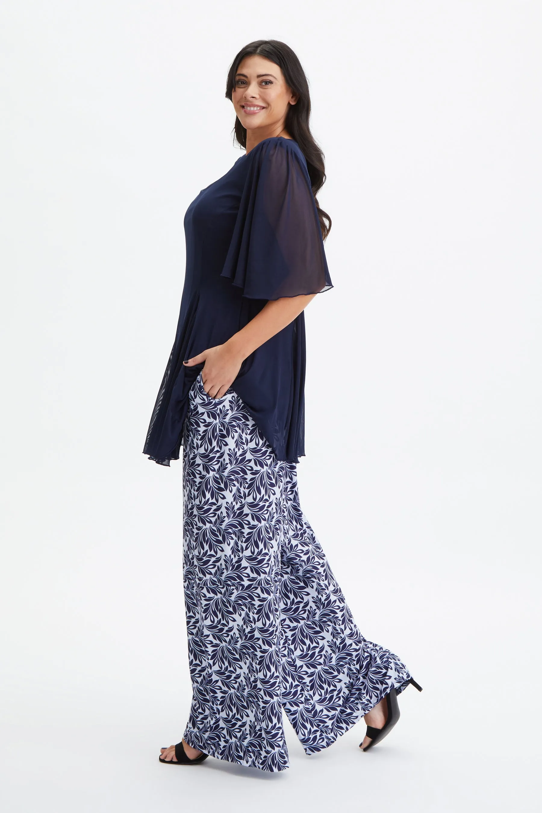 Navy Scoop Neck Tunic