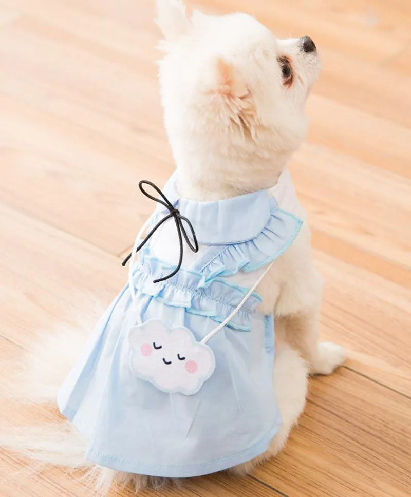 New spring and summer thin cute puppy and cat vest skirt