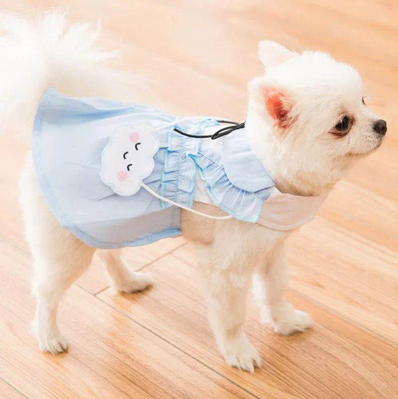 New spring and summer thin cute puppy and cat vest skirt