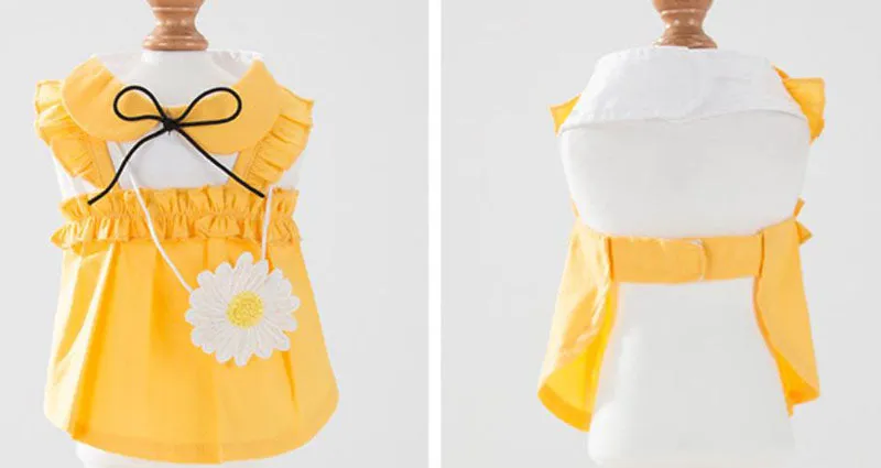 New spring and summer thin cute puppy and cat vest skirt