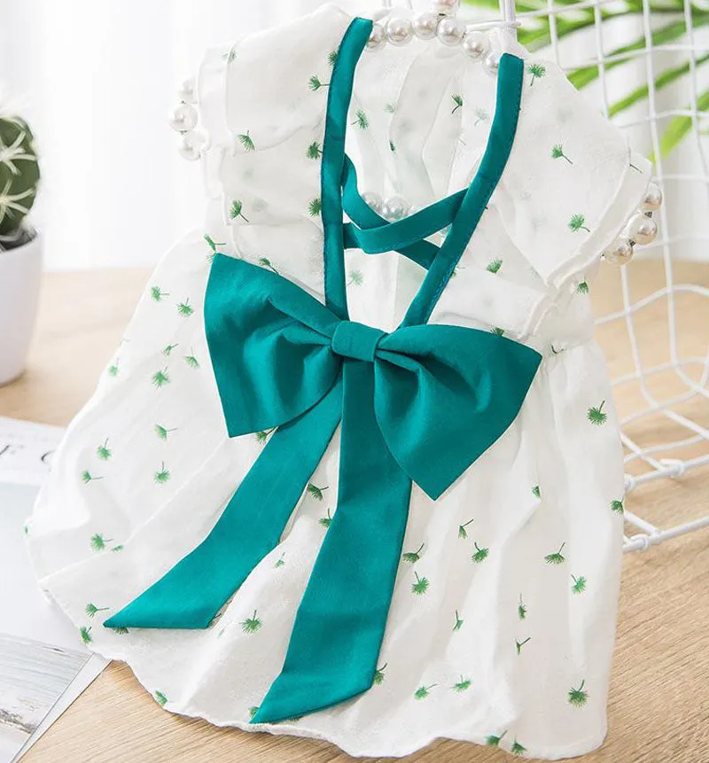 New spring and summer thin cute puppy and cat vest skirt