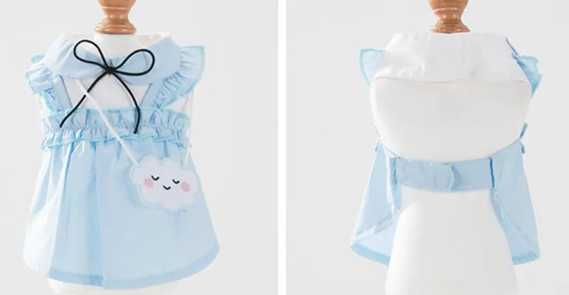 New spring and summer thin cute puppy and cat vest skirt