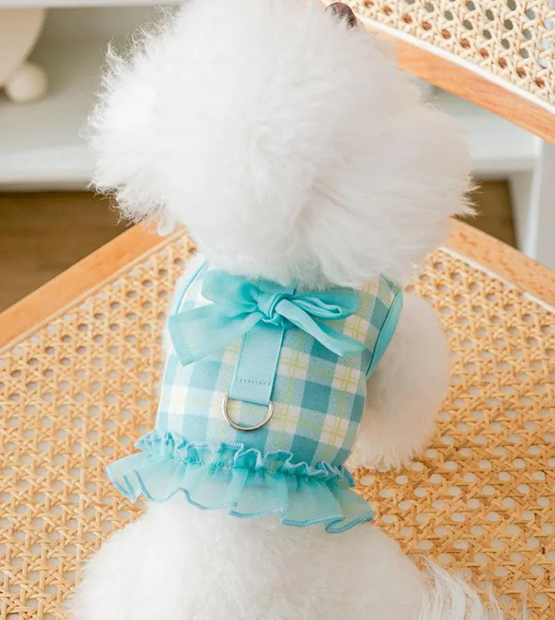 New spring and summer thin cute puppy and cat vest skirt
