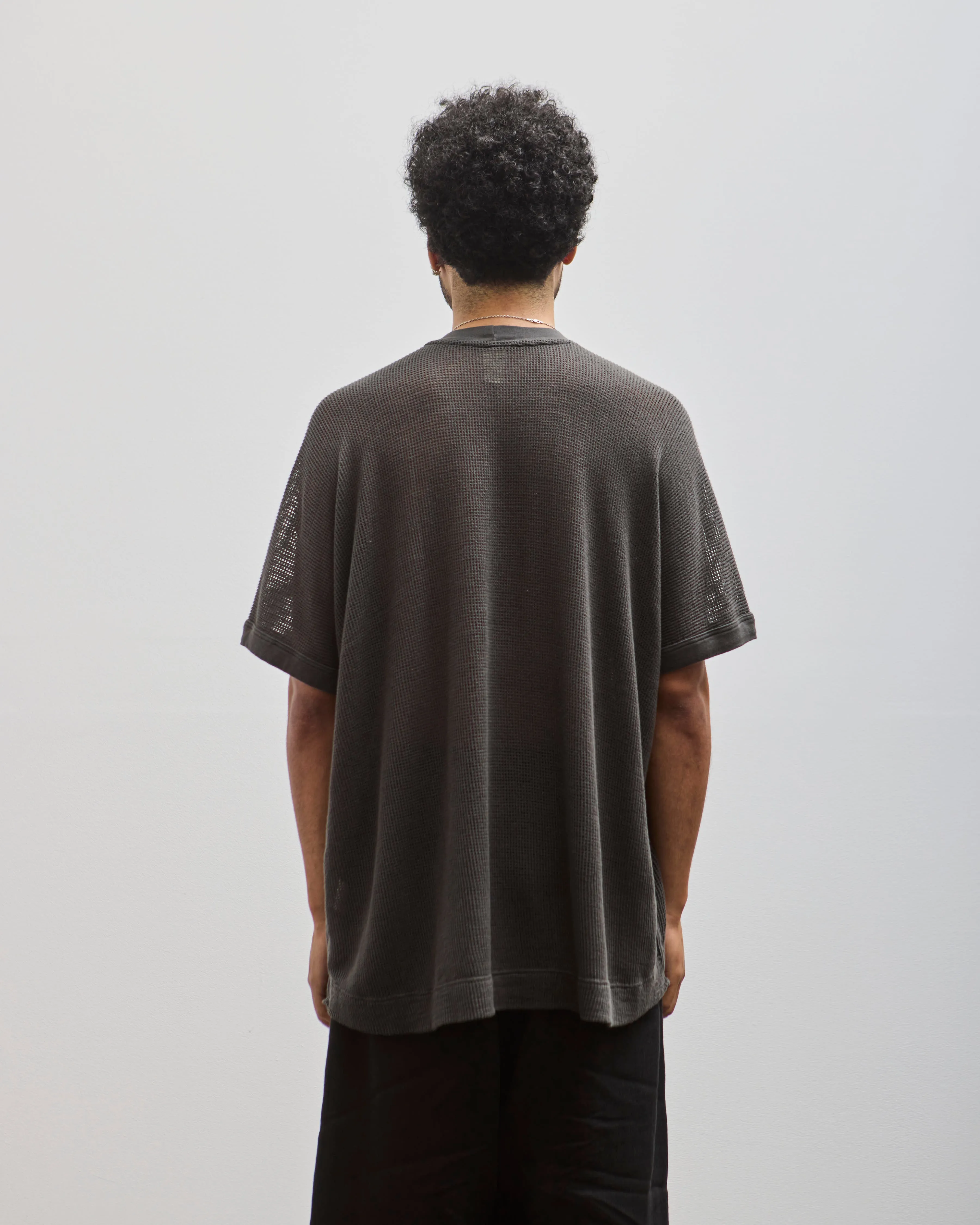 O-Project Basic Tee, Off Black Mesh