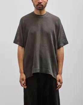 O-Project Basic Tee, Off Black Mesh