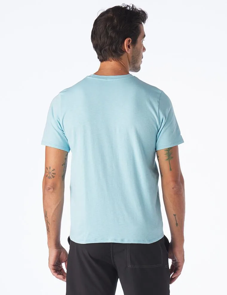 Oliver Short Sleeve: Vista Blue