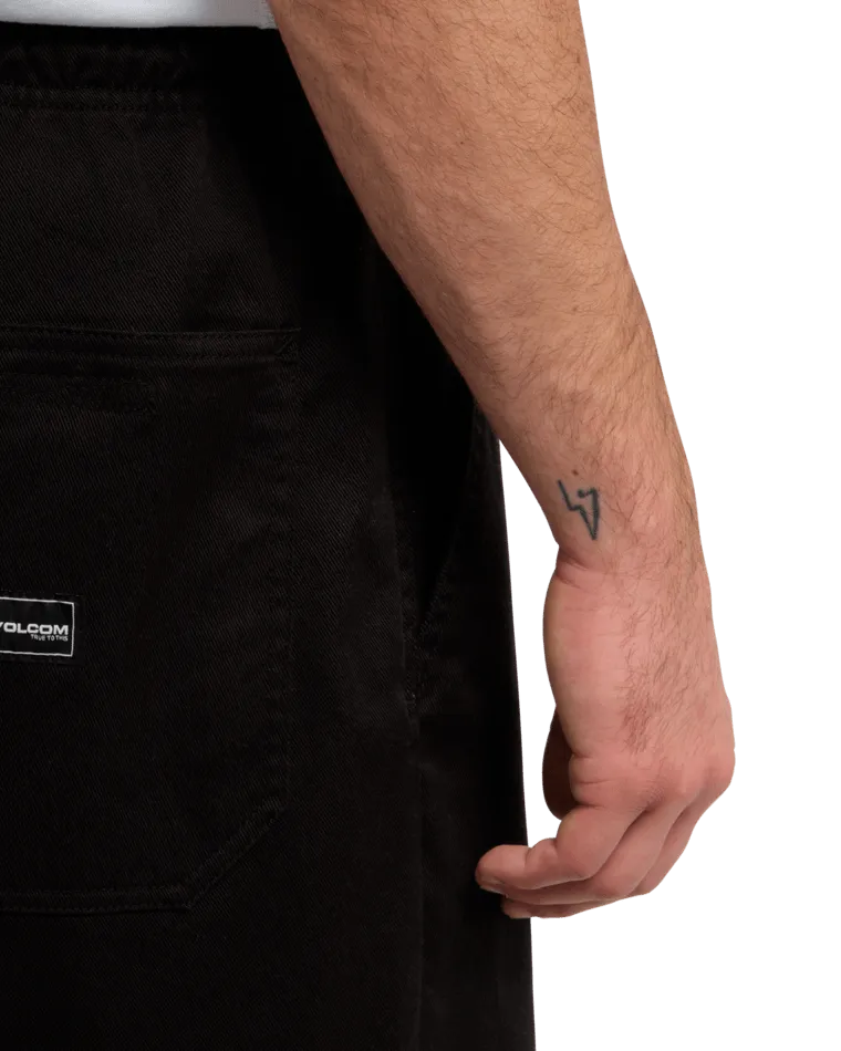 Outer Spaced Casual Trousers in Black