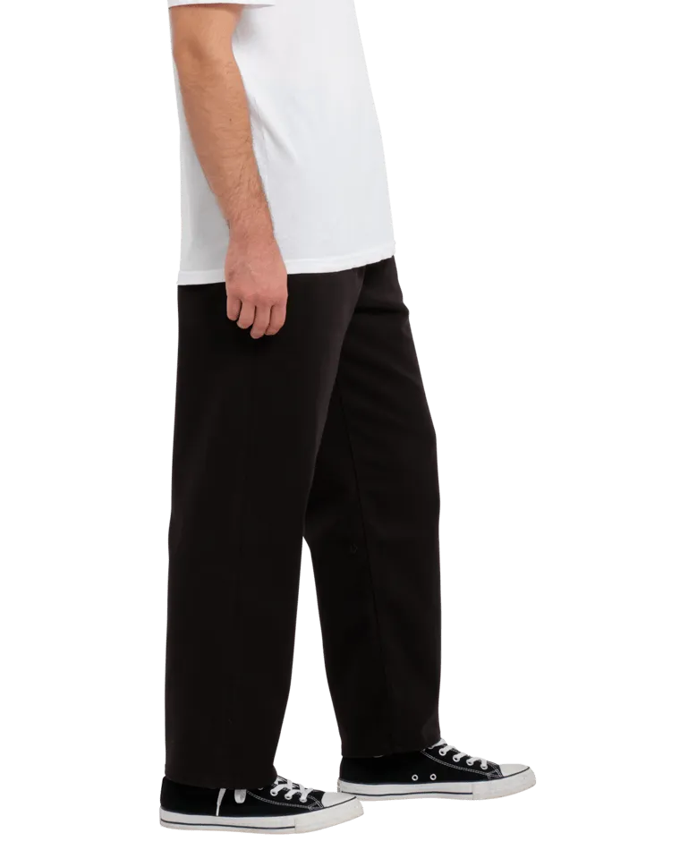 Outer Spaced Casual Trousers in Black
