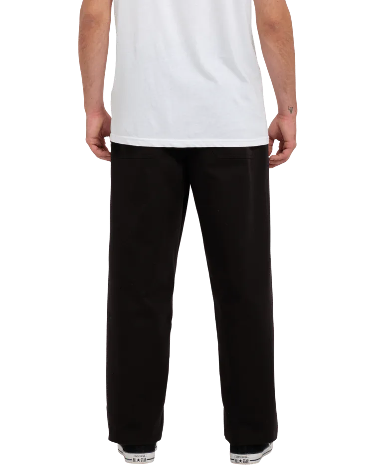 Outer Spaced Casual Trousers in Black
