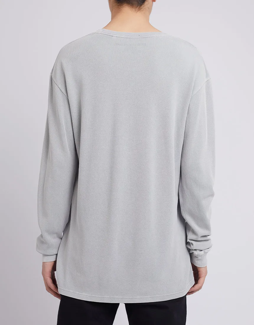 Pique Long Sleeve Grey