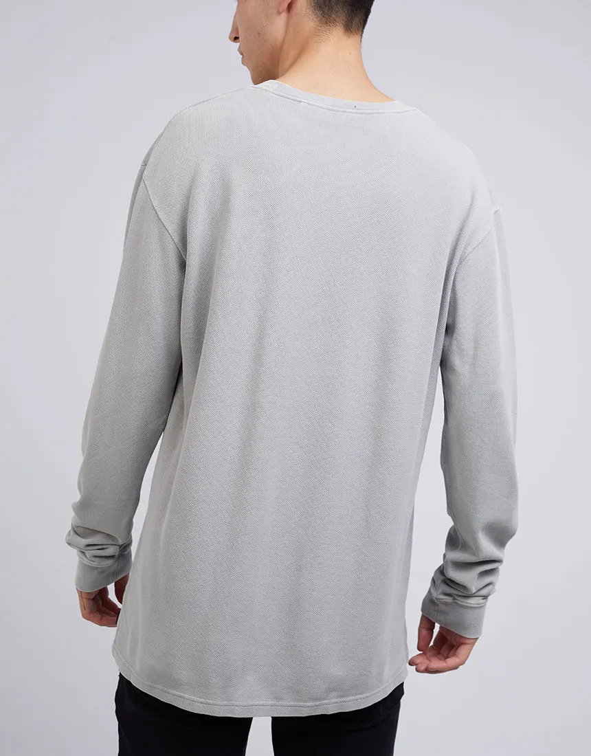 Pique Long Sleeve Grey