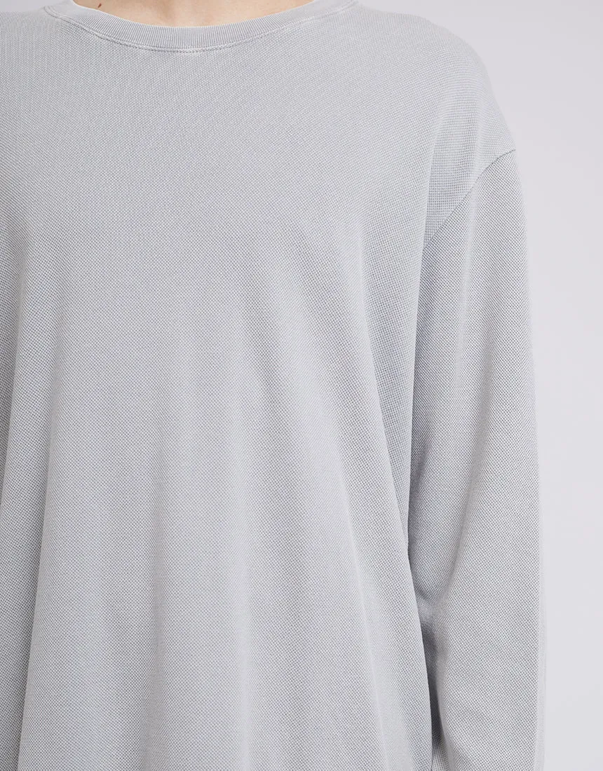 Pique Long Sleeve Grey