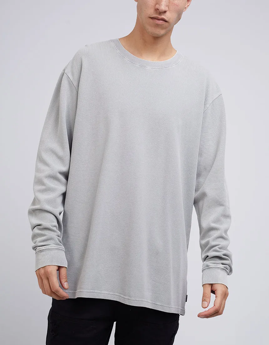 Pique Long Sleeve Grey