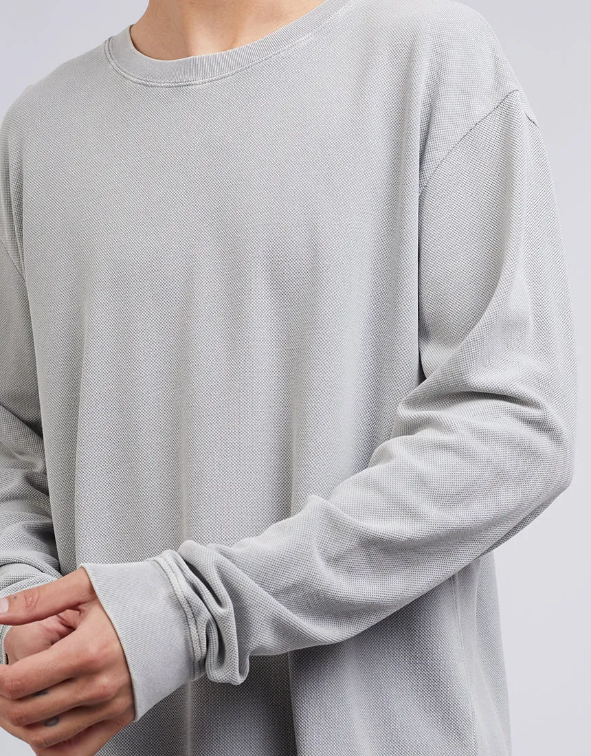 Pique Long Sleeve Grey